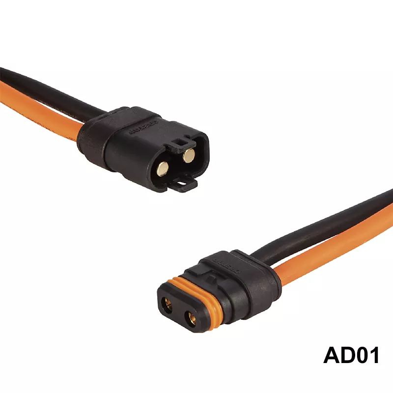 Connector voor opladen en ontladen van e-scooters