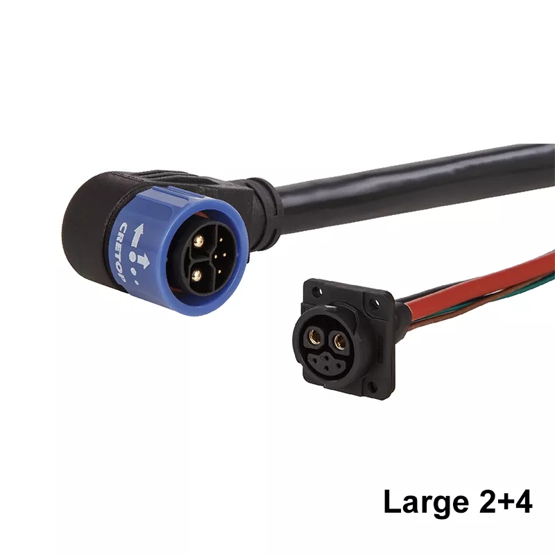 Elleboog batterijconnector voor e-motorfiets